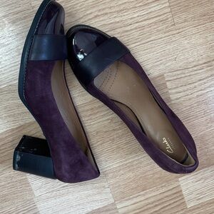 Clarks Women's Suede and Patent Leather Heels